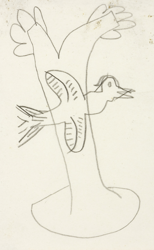 "Premie boekenvrienden uitgevoerd naar ontwerp 4: vogel voor boom (SC-859)